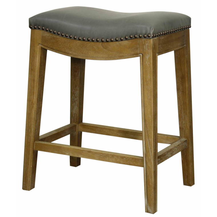 Elmo Bonded Leather Counter Stool 358625B-V04-WS By New Pacific Direct