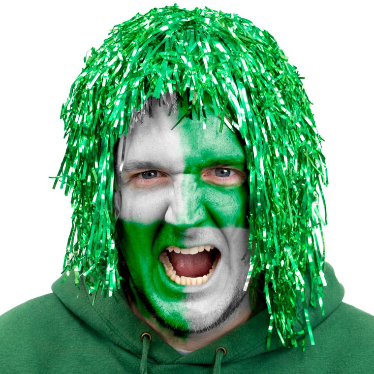 Tinsel Wigs 6-Pack, Green MPHT-105 By Brybelly