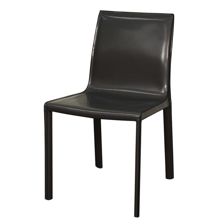 Gervin Recycled Leather Chair, (Set Of 2) 448233R-30 By New Pacific Direct
