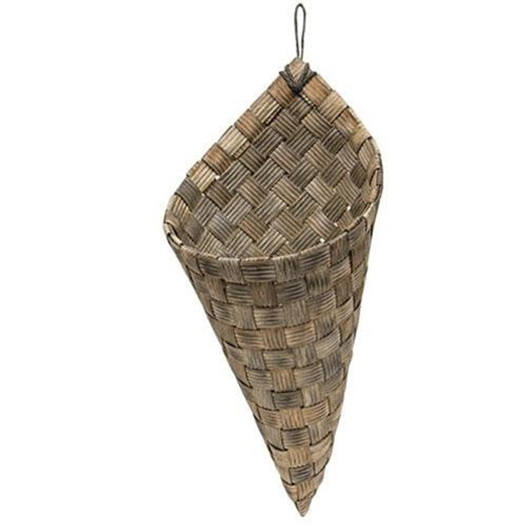 Hanging Cone Basket Large GM10700 By CWI Gifts