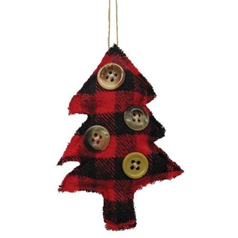 *Buffalo Check Tree Ornament GCS37907 By CWI Gifts
