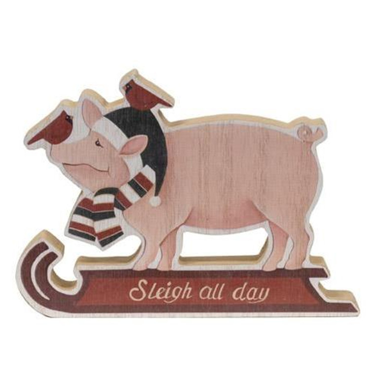 Chunky Christmas Pig Sitter G35182 By CWI Gifts