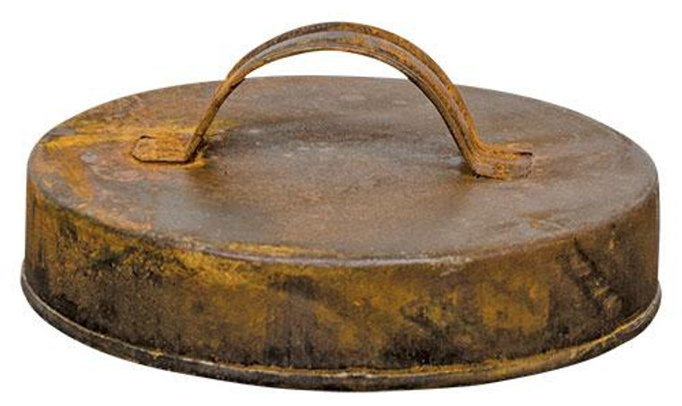 *Rusty Jar Lid W/Handle G311325A By CWI Gifts