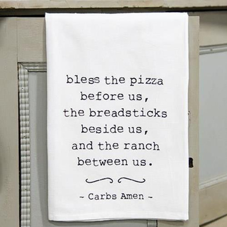 *Carbs Amen Dish Towel G28037 By CWI Gifts