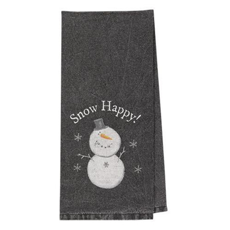 Snow Happy Dish Towel G28025 By CWI Gifts