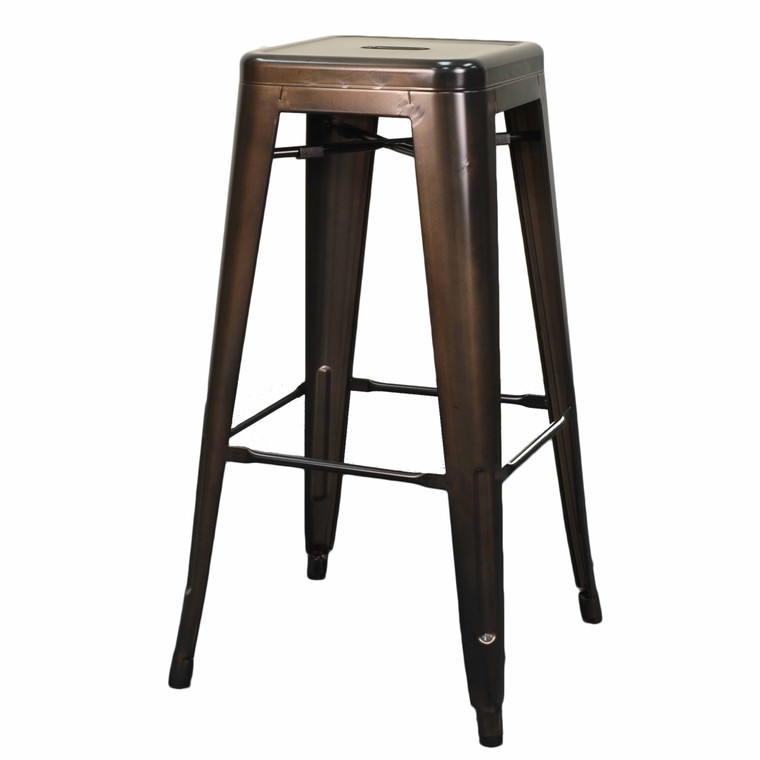 Metropolis Metal Backless Bar Stool, (Set Of 4) 938630-GM By New Pacific Direct