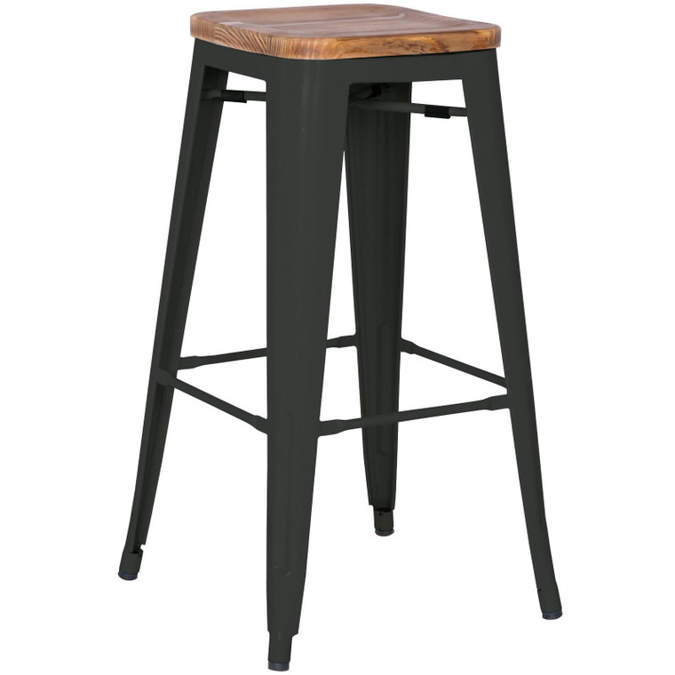 Metropolis Backless Bar Stool, (Set Of 4) 938631-B By New Pacific Direct