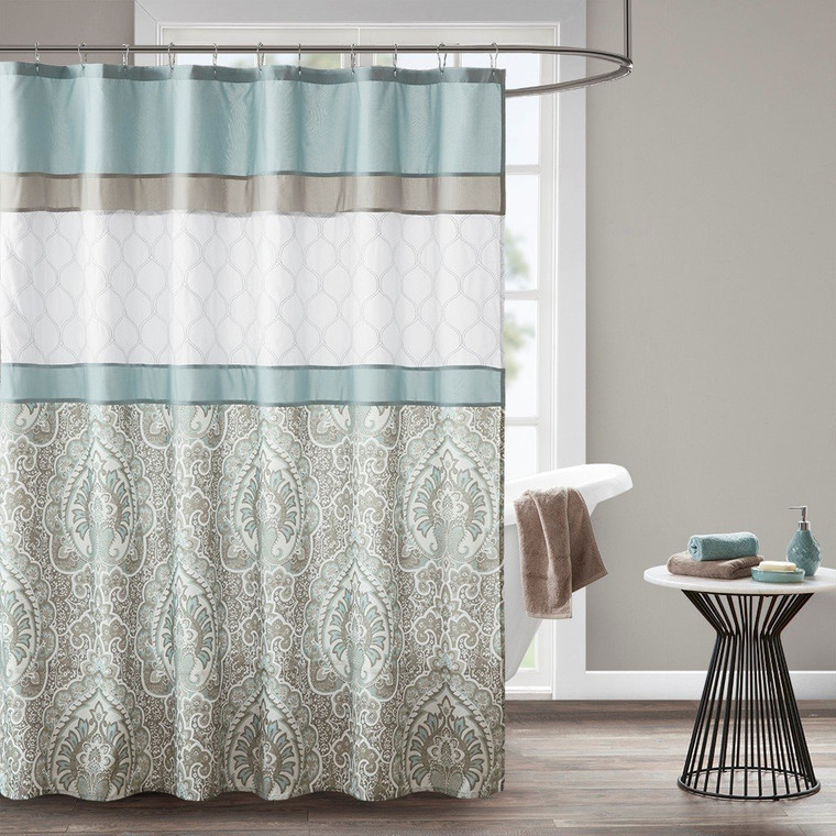 510 Design Shawnee Printed And Embroidered Shower Curtain - 72X72" 5DS70-0094
