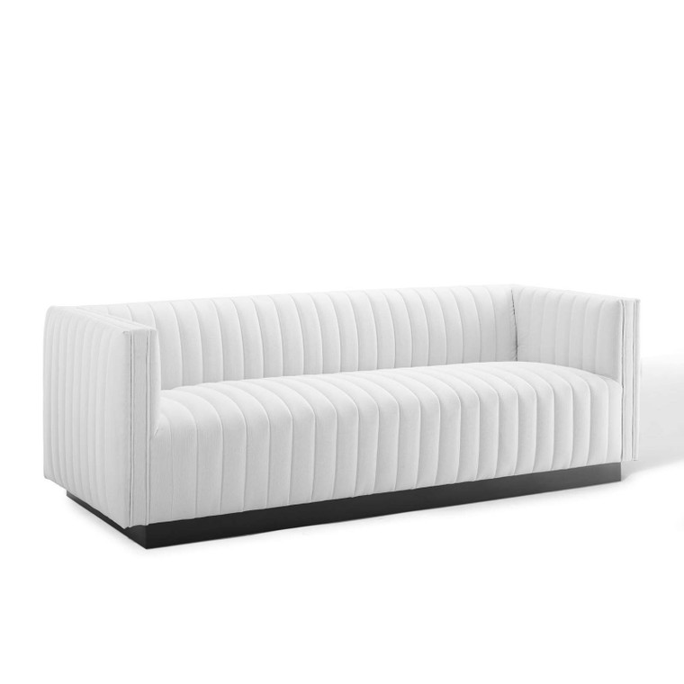 Conjure Tufted Upholstered Fabric Sofa EEI-3928-WHI By Modway