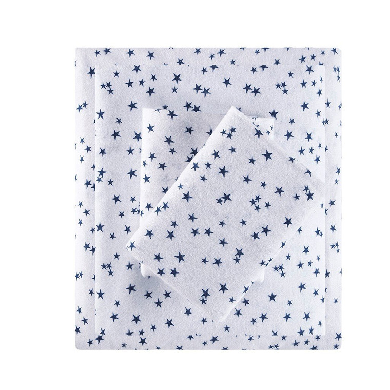 Olliix Intelligent Design Cozy Soft Cotton Novelty Print Flannel Sheet Set - Queen ID20-1539