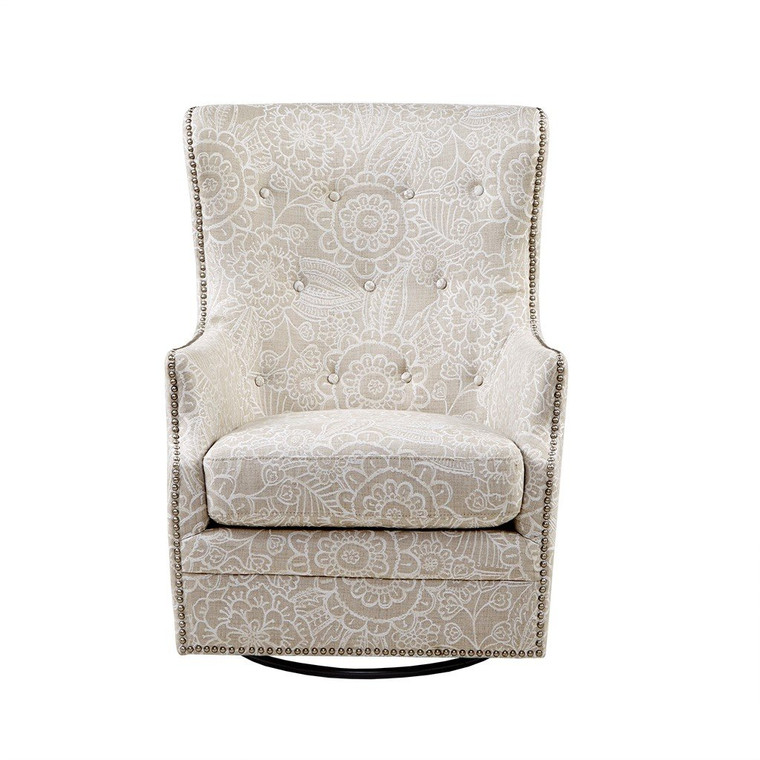 Madison Park Ella Swivel Glider Chair MP103-0895 By Olliix