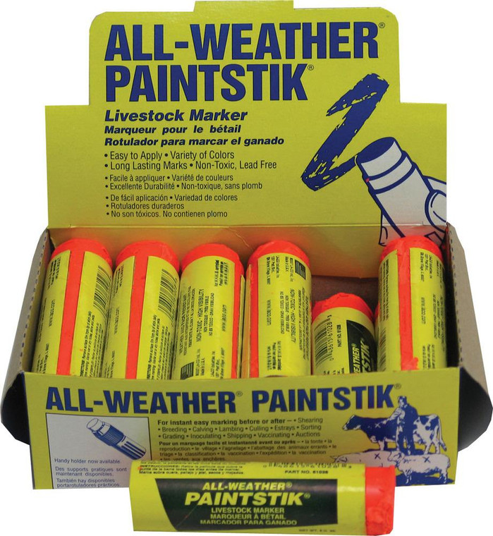 All-Weather Paintstik Livestock Marker (Pack Of 12) 412202