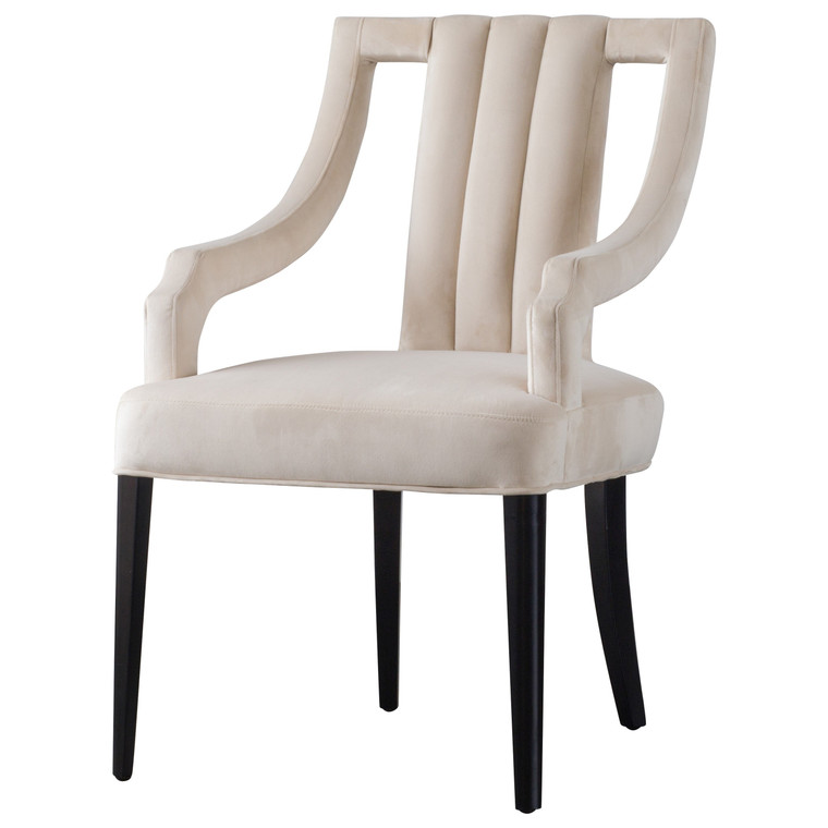Viola Velvet Fabric Klismos Chair 9900033-332 By New Pacific Direct