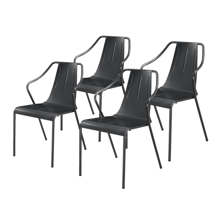 Callum Metal Chair, (Set Of 4) 9300048 By New Pacific Direct
