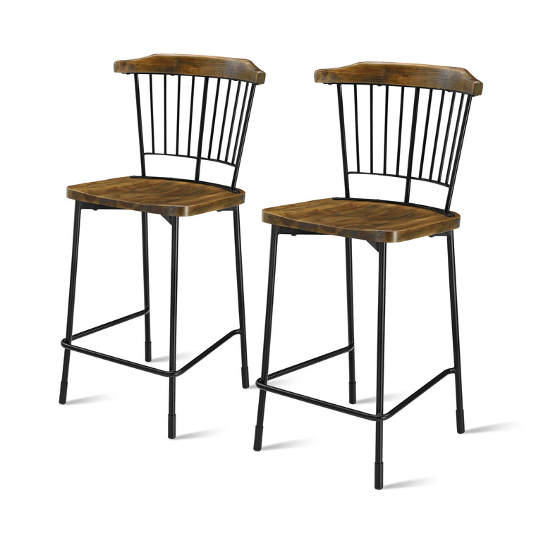 Greco Counter Stool, (Set Of 2) 9300044 By New Pacific Direct