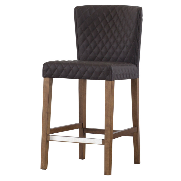 Albie Diamond Stitching Pu Leather Counter Stool 3900054-401 By New Pacific Direct