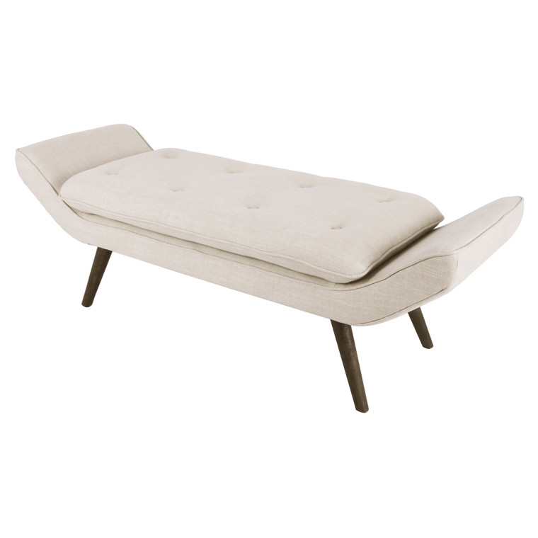 Newcastle Fabric Tufted Bench 1900099-F By New Pacific Direct
