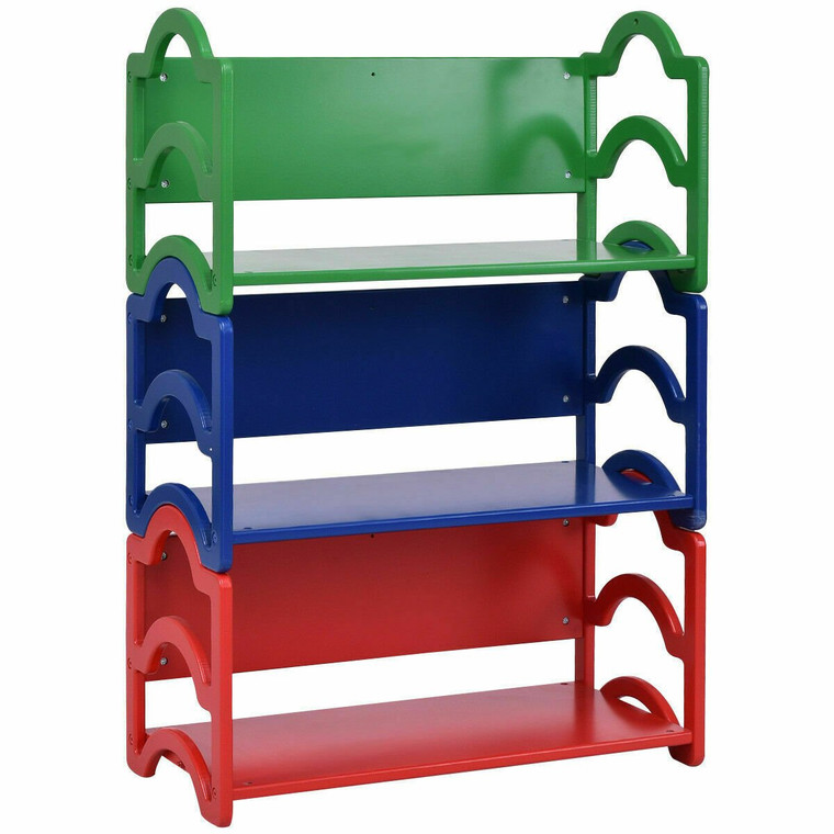 Kids Bookcase Book Shelf Storage Rack Organizer Display Holder HW56674