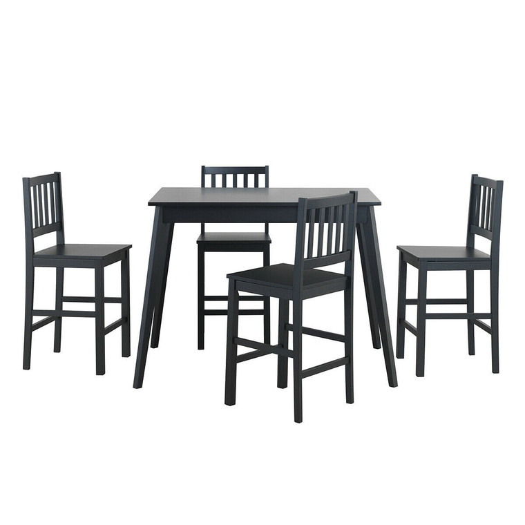 5 Piece Counter Height Dining Set Kitchen Table HW63629+