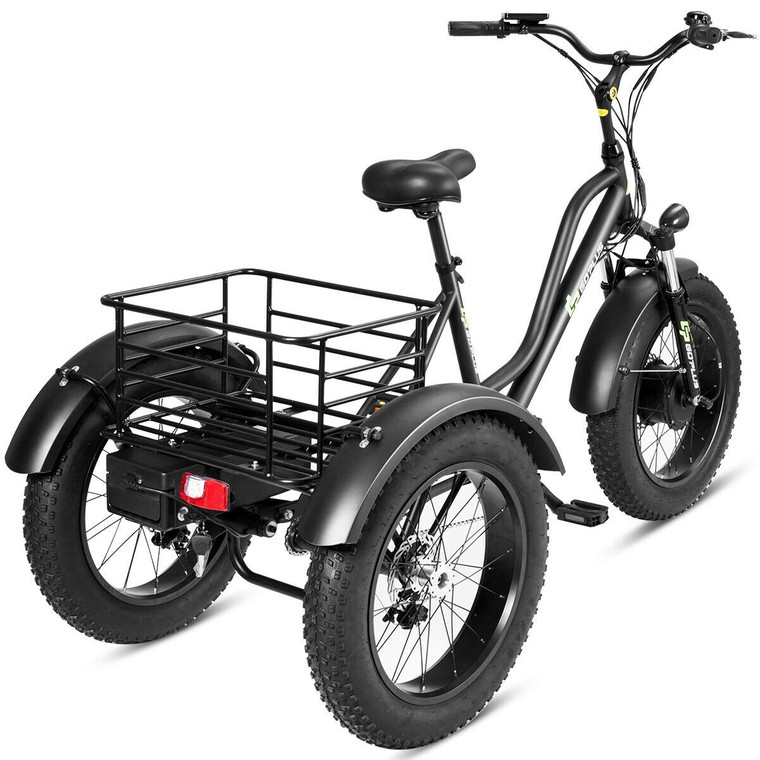 500 W Electric Adults Tricycle With 20" Fat Tire And Lithium Battery SP36308