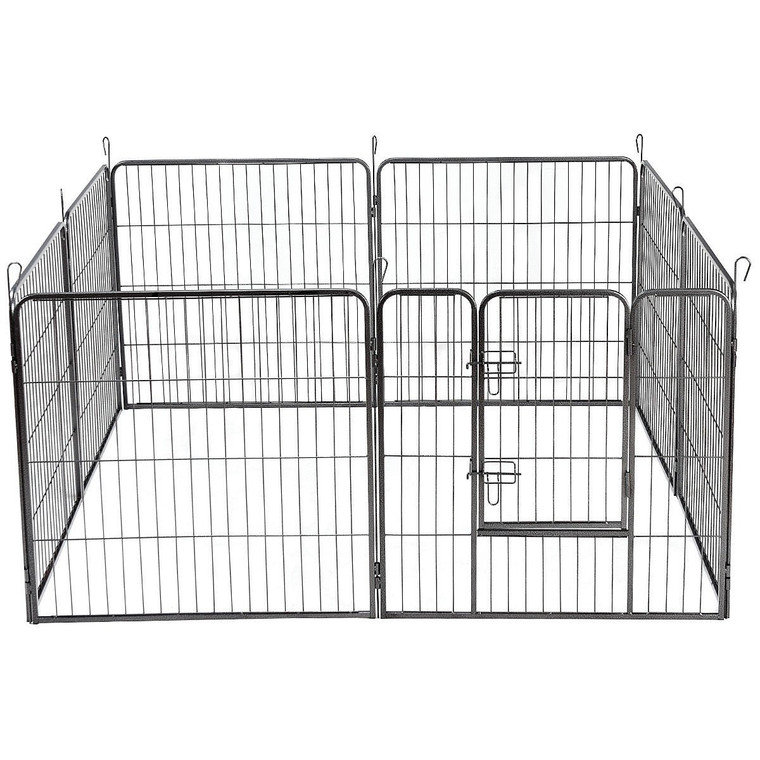 8 Metal Panel Heavy Duty Pet Dog Safety Gate Playpen-32" PS7111