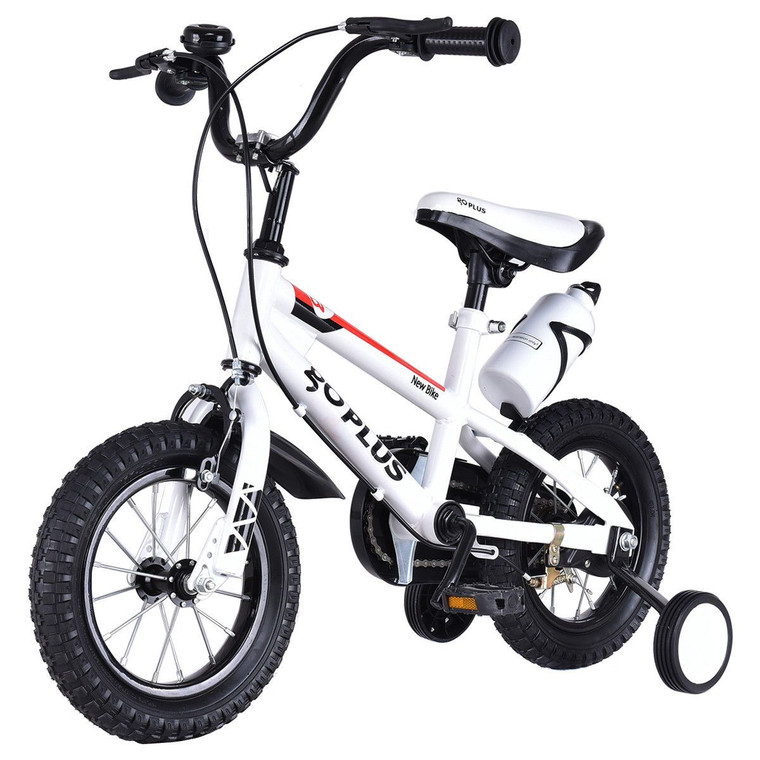 16" Children Boys & Girlsfreestyle Bicycle W/ Training Wheels-White TY570645WH