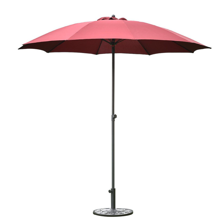 8.2Ft Height Adjustable Outdoor Patio Umbrella-Wine OP3095WN