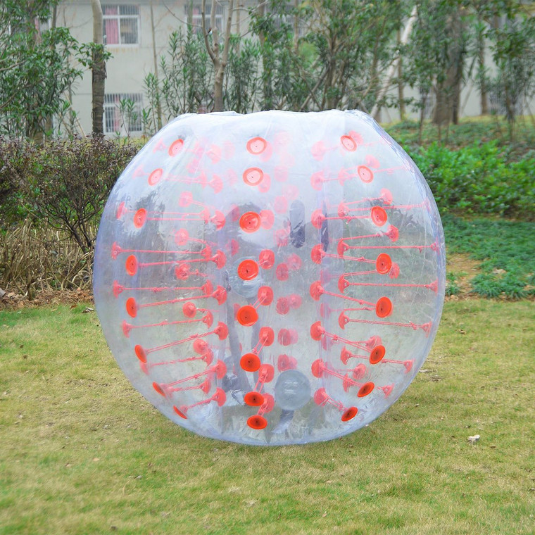 1 Pc 1.5M Inflatable Bumper Ball Body Zorbing Ball Zorb Bubble Soccer/Football-Red OP2874RE