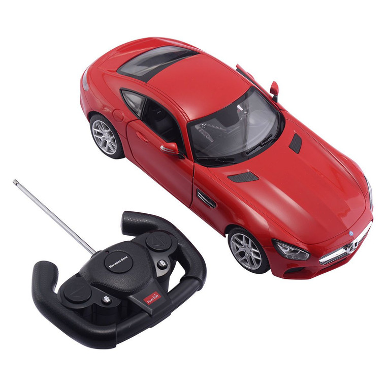 1:14 Mercedes Amg Gt Licensed Remote Control Rc Car W/ Opening Door-Red TY558741RE