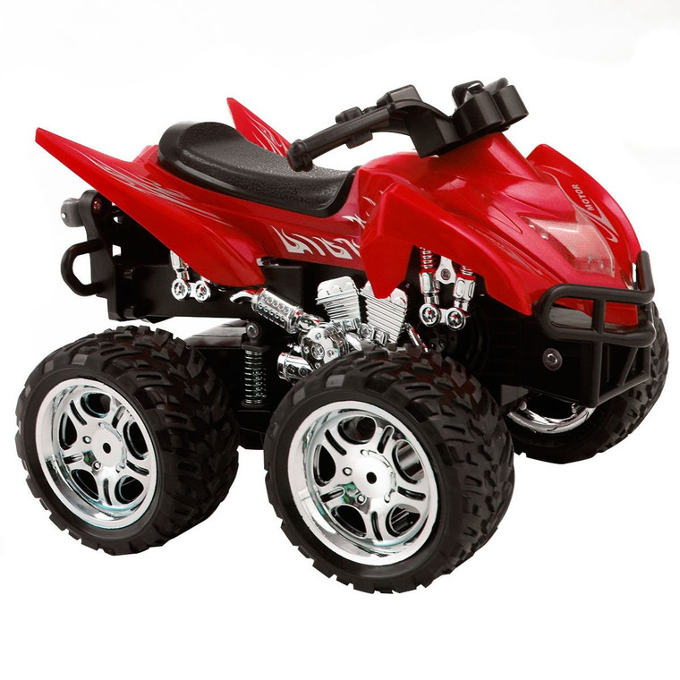 1/12 Scale 2.4G 4D R/C Simulation Atv Remote Control Motorcycle Kids Car Toys-Red TY560572RE