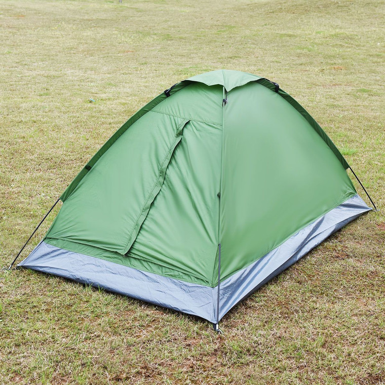 Waterproof 2 Person Camping Tent W/ 1 Door-Green OP2844GN