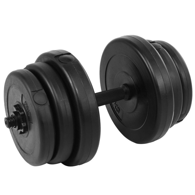 220 Lbs Adjustable Cap Weight Dumbbell Set SP34847