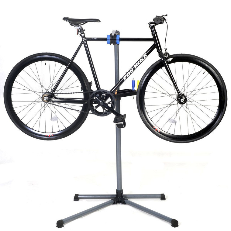 Pro Bike Repair Stand Adjustable 39" To 60" W/ Telescopic Arm Cycle Bicycle Rack Blue TL28973BL