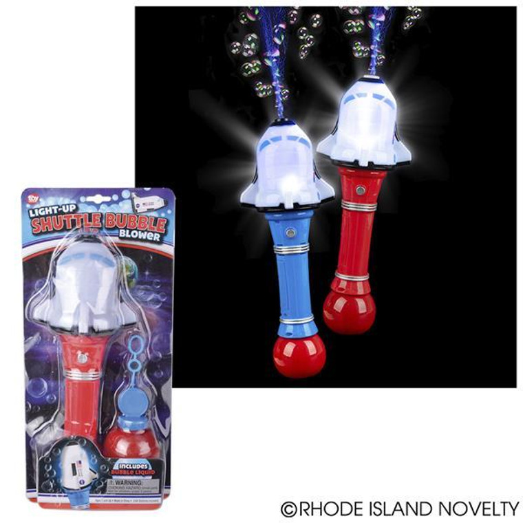 12.5" Shuttle Light-Up Bubble Blower GLBUSPA By Rhode Island Novelty(1 Piece Only)