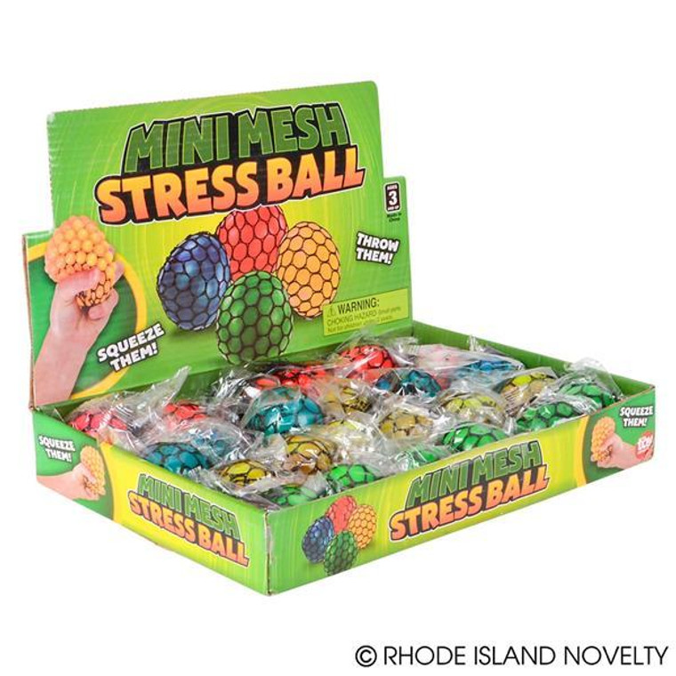 1.5" Mini Squeeze Mesh Stress Ball BAMINME By Rhode Island Novelty