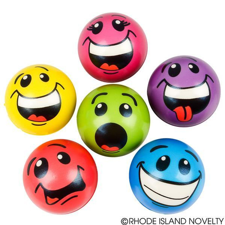 2.5" Stress Silly Face Balls BASTSI2 By Rhode Island Novelty
