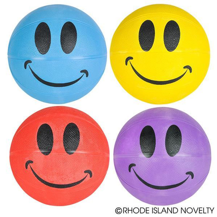 9.5" Smiley Face Regulation Basketball BRSMILE By Rhode Island Novelty(1 Piece Only)