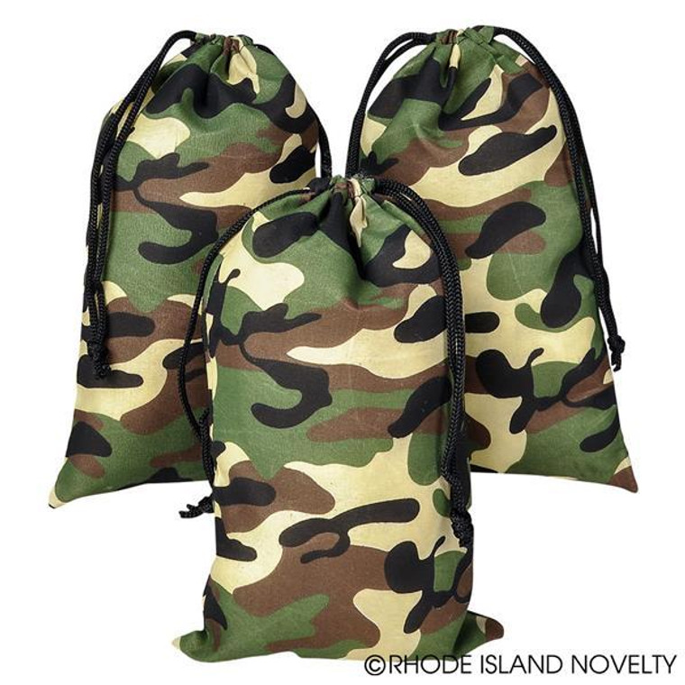 10.5"X8" Camouflage Drawstring Bag JADRACA By Rhode Island Novelty