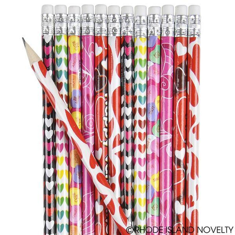 7.5" Valentine'S Day Pencil Assortment ZVPEAST By Rhode Island Novelty