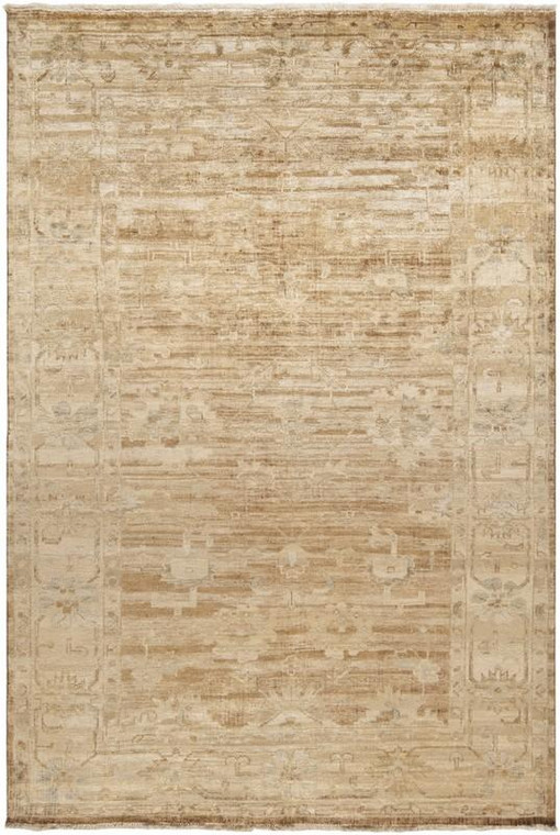 Surya Hillcrest Hand Knotted White Rug HIL-9012 - 9' x 13'