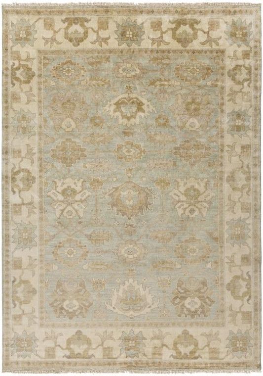 Surya Hillcrest Hand Knotted Yellow Rug HIL-9033 - 8' x 11'