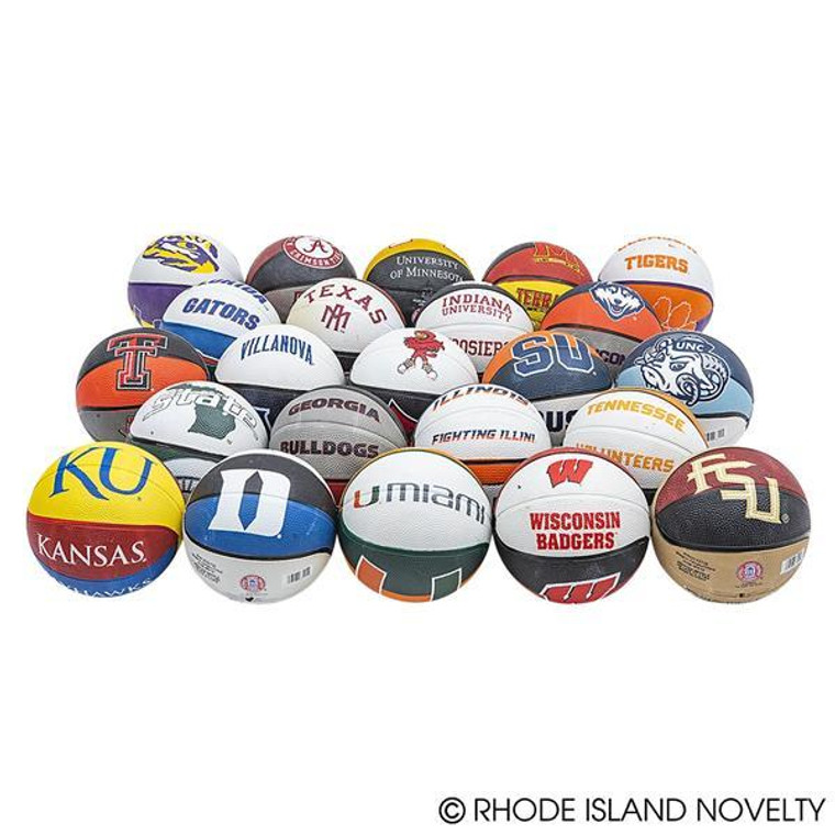 5" College Micro Basketballs 100Pcs/Case KICLBM5 By Rhode Island Novelty