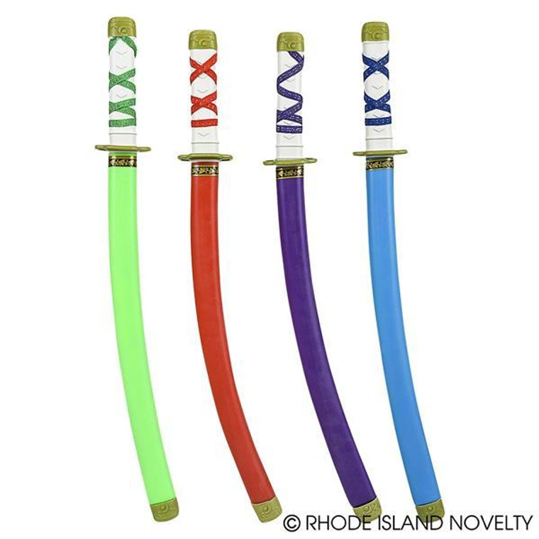 24" Ninja Sword Assorted Colors GWSWONC By Rhode Island Novelty