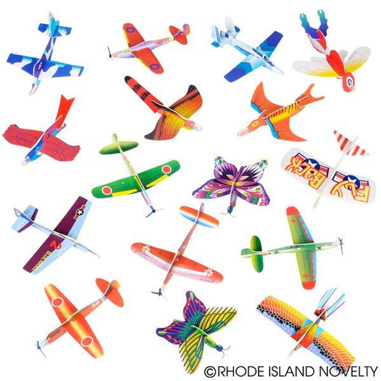 6-8" Glider Assortment (48Pcs/Unit) GDAST48 By Rhode Island Novelty