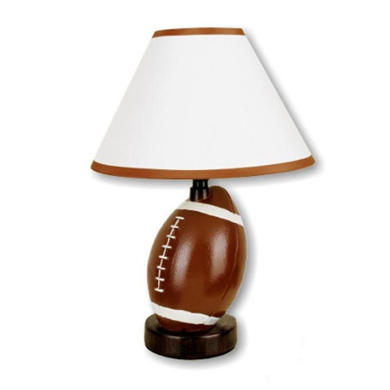 Ore International 13.5 Inch Ceramic Football Table Lamp 604Ft-N