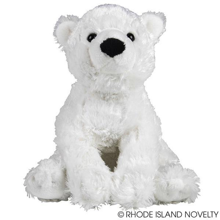 10" Mini Softimal Plush Polar Bear APMSPOL By Rhode Island Novelty