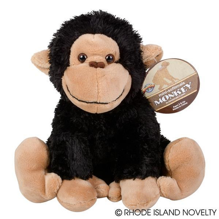 10" Mini Softimal Plush Monkey APMSMON By Rhode Island Novelty