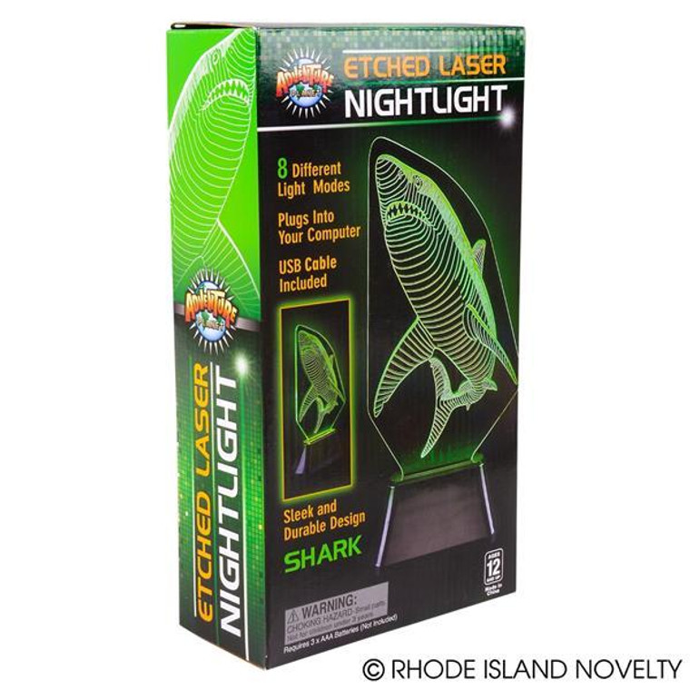 10" 3D Laser Light Shark AMLASHA By Rhode Island Novelty