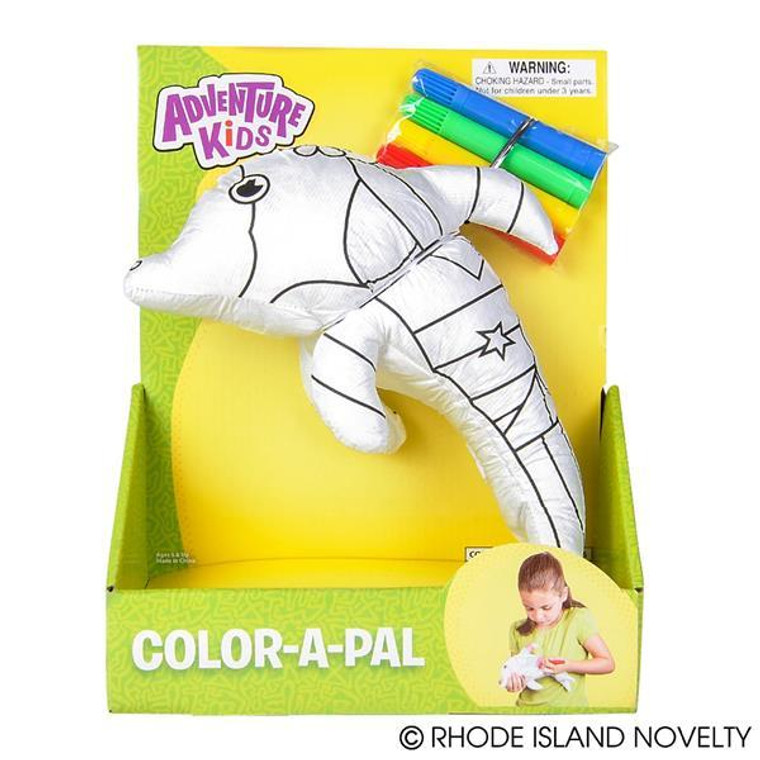 10" Dolphin Color-A-Pal AKCOLDO By Rhode Island Novelty