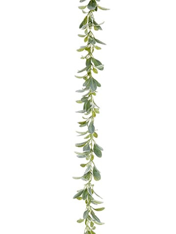 74" Lamb'S Ear Garland Green Gray (Pack Of 6) PGL074-GR/GY By Silk Flower